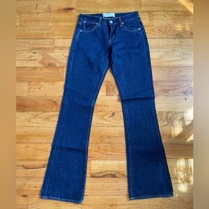 Paper Denim & Cloth Low Rise Bootcut Jeans Size 25 Dark Wash USA